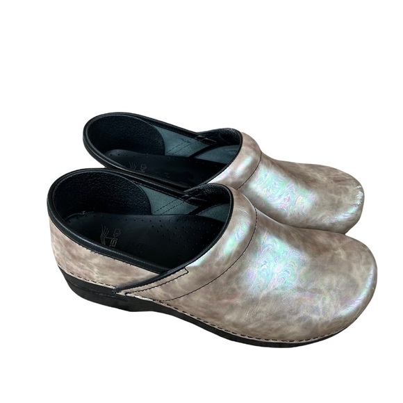 Dansko Pearl Opal Iridescent mule Clogs professional comfort size 41 - Picture 1 of 11